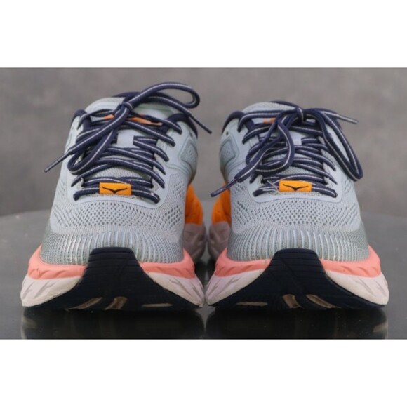 Hoka One One Bondi 7 Women's Running Shoes Size 7 Blue Orange Pink - Picture 3 of 11
